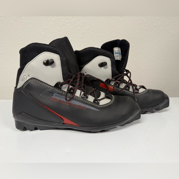 SALOMON Escape 5 Nordic Cross Country Ski Boots Black SNS Profil Men 7.5US 40EU - Picture 1 of 7